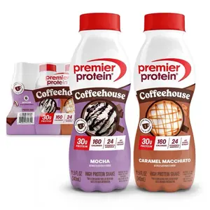 Premier Protein Coffeehouse Variety Pack 30g Protein Mocha & Caramel Macchiato 11.5 fl oz 12 pk