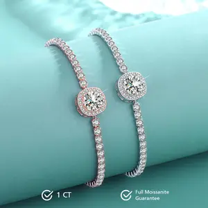 Athena Jewelry Accessories Moissanite Bracelet S925 - Round Cut - Lore Jewelry