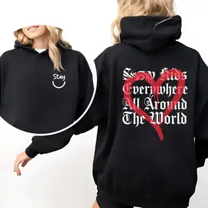 Boy Band Music Shirt, Group Boy K-pop Everywhere All Around The World T-Shirt, World Tour New Album Tee | Gifts For Fan, Trendy Red-colored heart T-Shirt