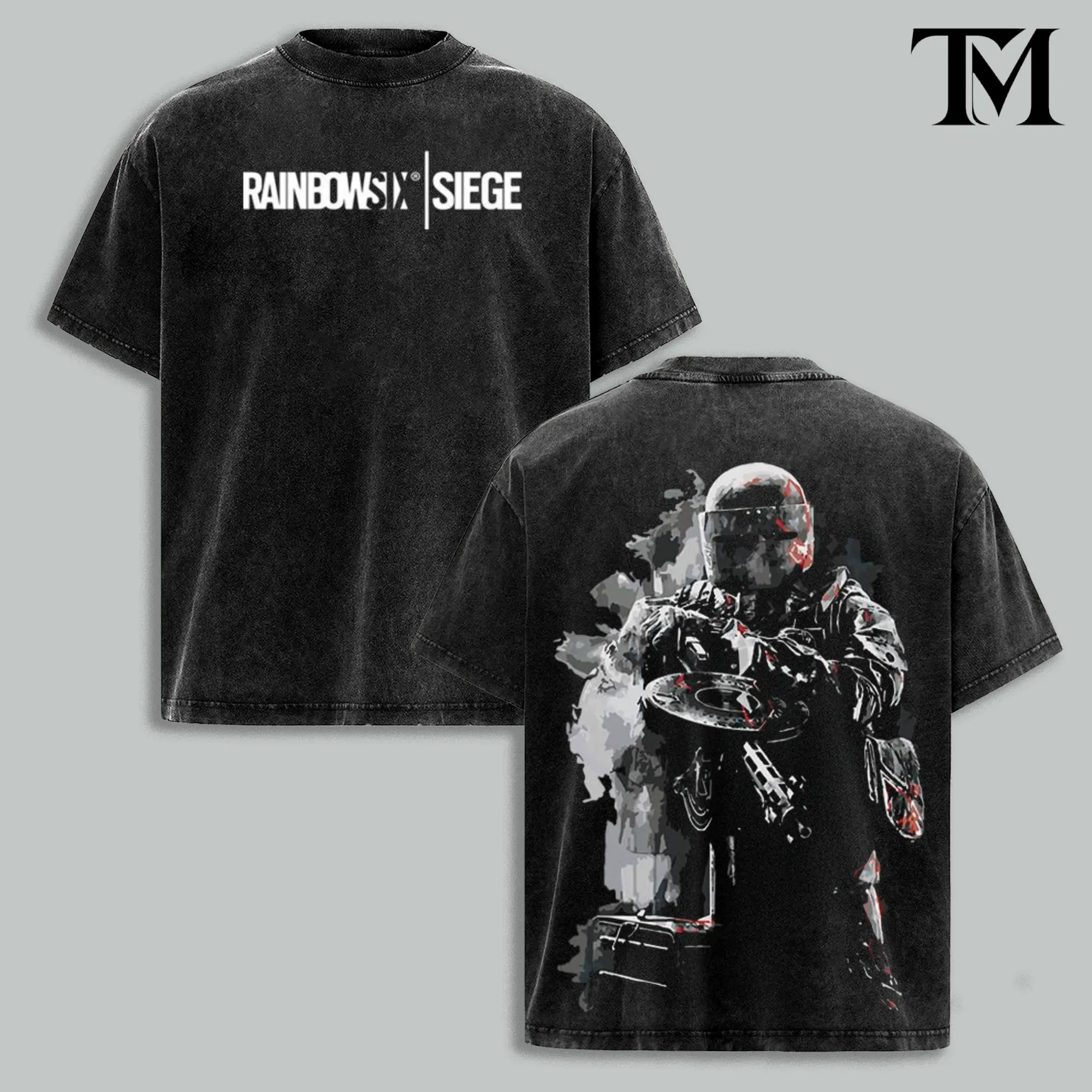 Rainbow Six Siege Tachanka Vintage Washed T-Shirt & Hoodie, Lord Tachanka Graphic Tee , R6S Tactical Gamer Streetwear, Heavyweight Cotton FPS Gaming Apparel, Unisex Fan Merch, Gift For Him Her