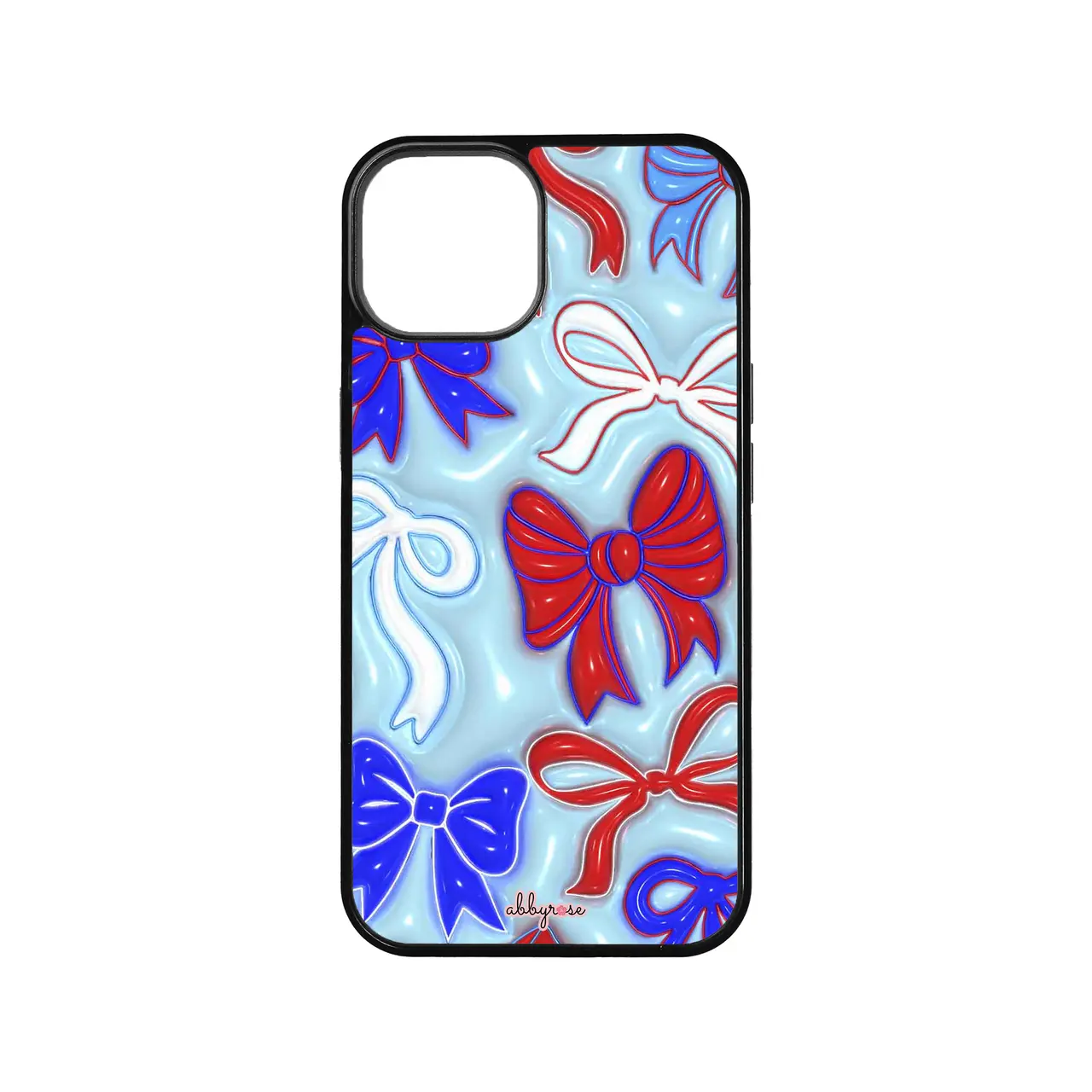 abbyrose Red White & Bows iPhone Case