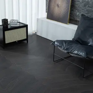 Blak Walnut,Oak log color maple leaf irregular pattern parquet floor, solid wood multi-layer composite floor with large tree leaves and all birch base material for underfloor heating.