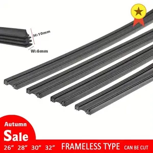2PCS High-Quality Boneless And Frameless Rubber Car Wipers 24/26/28/30/32 inch Blade Filler Strip Windshield Auto Parts