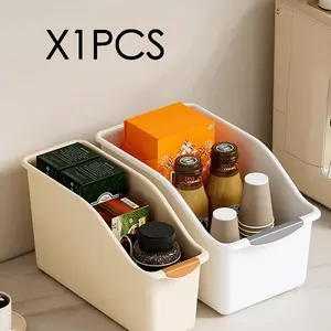 Multifunctional Plastic Storage Box, Wall-Mounted Kitchen Organizer, Modular Sink Shelf, Rust-Resistant, Stackable, Durable