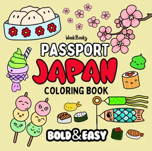 Passport Series: Japan Coloring Book & Reusable Protective Sheet by Wook Books