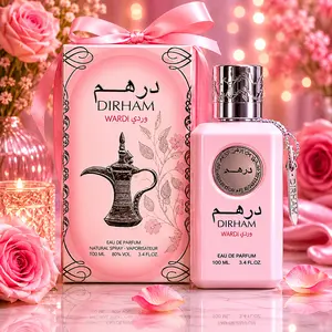 Dirham Wardi Eau De Parfum 100ml for Women – Romantic Floral Rose Fragrance with Long Lasting Elegant Scent
