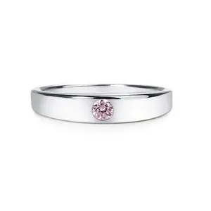Sterling Silver Baby Ring with Clear, Pink, Amethyst, or Ruby CZ