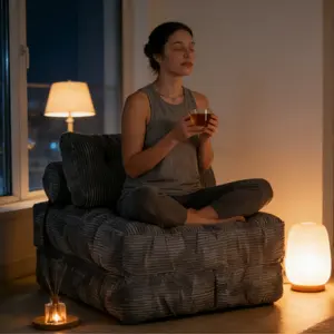 Space Magic Compression Module Sofa - 100x30x30 cm Compact Shipping Box Expands to 220 cm Long - Ultimate Space Saving & Instant Comfort for Renters & Small Spaces