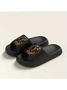 1 pair of EVA Eagle Chain fashion open-toe slippers, suitable for indoor and outdoor use all year round. Essential for home comfort, women's shoes