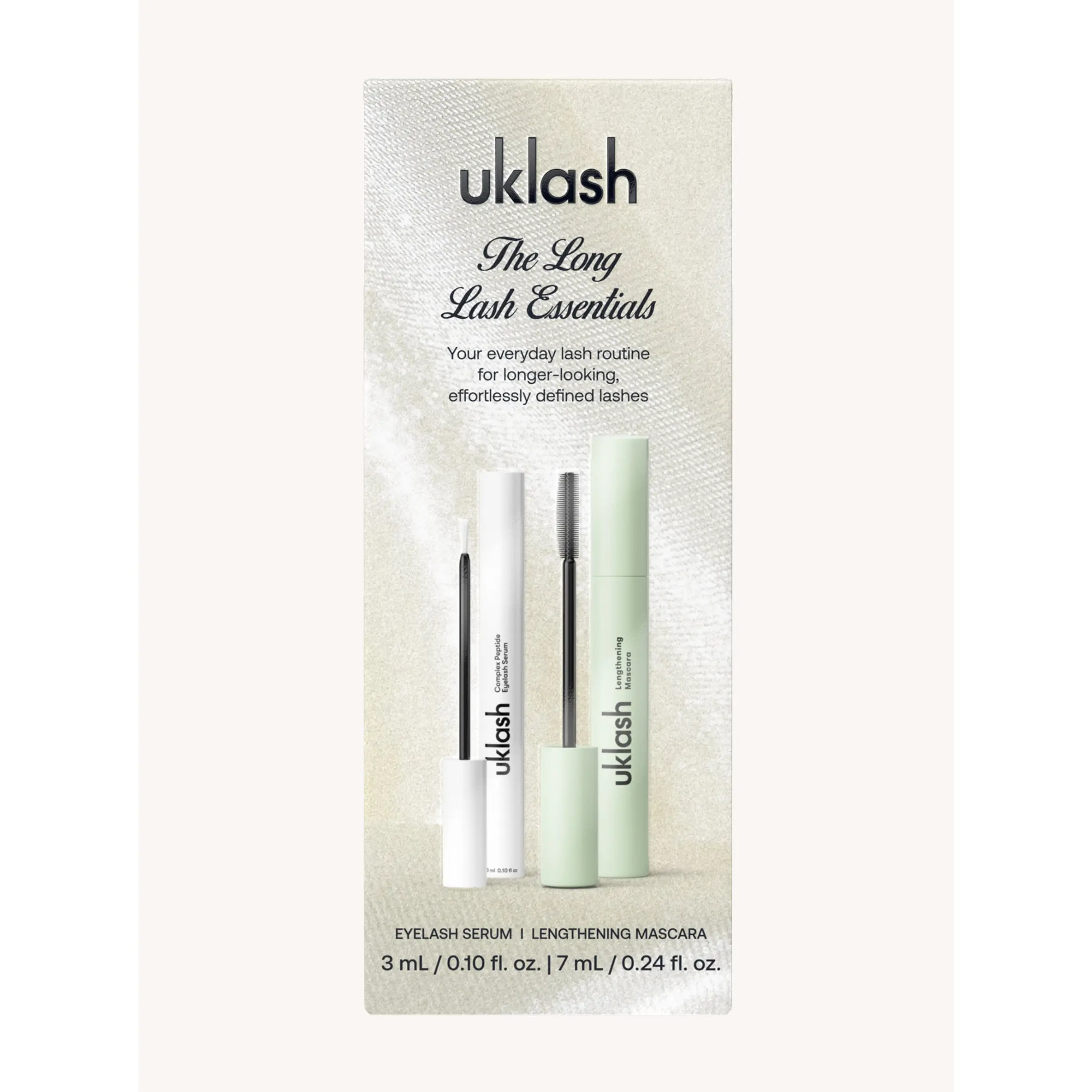 The Long Lash Essentials – Complex Peptide Eyelash Serum & Lengthening Mascara Gift Set for Longer, Fuller & Defined Lashes | UKLASH