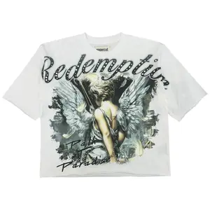 PAPERCUT | PARADISE ANGEL GRAPHIC CROPPED TEE - WHITE