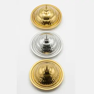 Luxury Stainless Steel Serving Dish Set – 3 Pieces (30 cm, Gold & Silver)