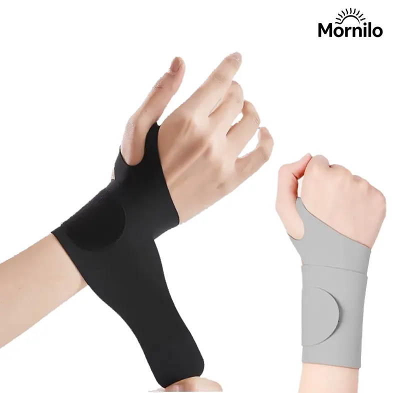 2PCS Adjustable Wrist Brace Compression Wraps for Men & Women, Lightweight Elastic Wrist Support Strap, Breathable Wrist Stabilizer for Gym, Weightlifting, Tennis, Typing, Office & Daily Activities, Fitness Essentials