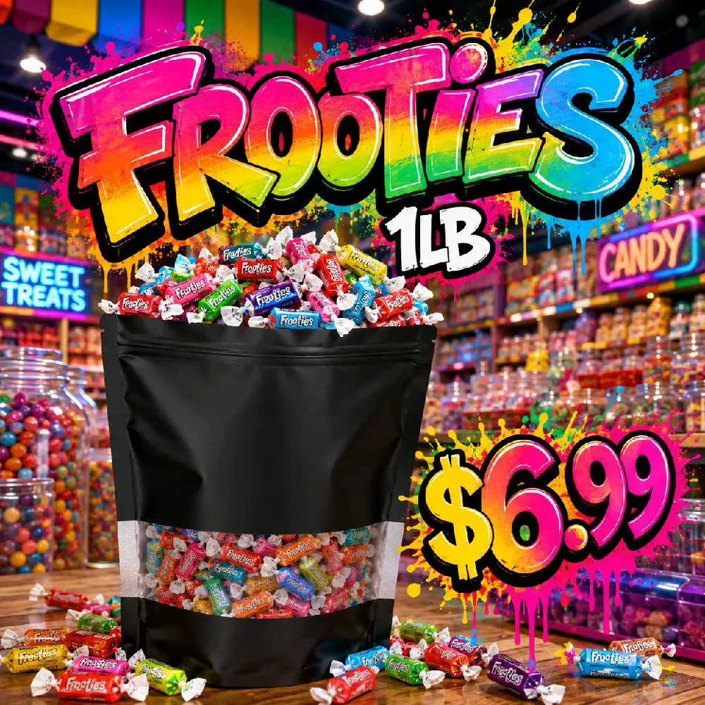 Assorted Frooties 1 lb. - Mix of Colorful Frooties Candy in Assorted Flavors for Sweet Treats