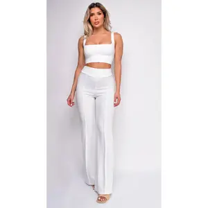 Ellery white High Waist Flare Pants