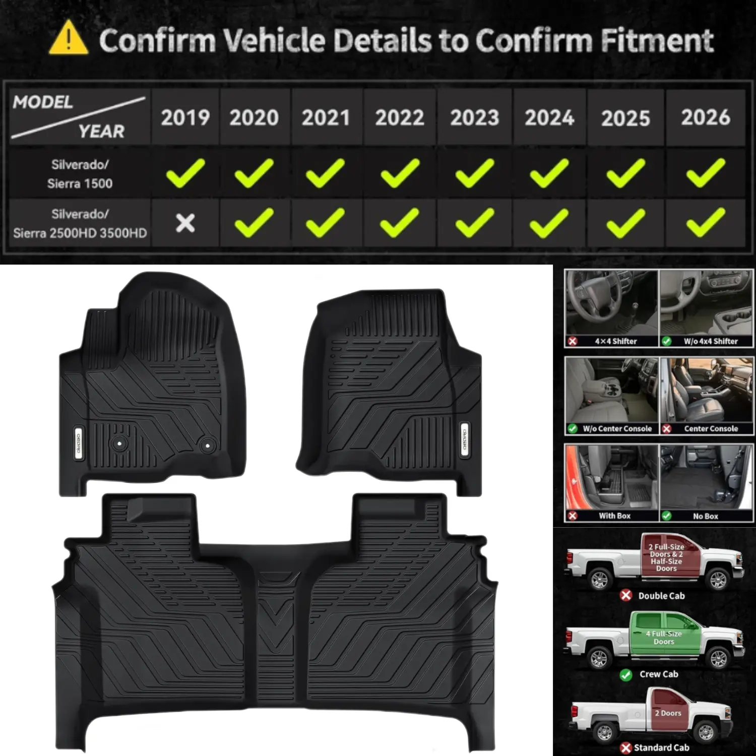 Bench Seat| Crew Cab| w/ underseat storage