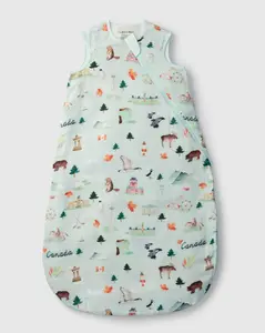 Loulou lollipop Muslin Lightweight Sleep Bag 0.5 TOG Canada Sleeveless Bamboo Cotton Wearable Blanket with Two-Way Zipper for Babies Breathable & Lightweight Sleep Sack Unisex Baby Essentials