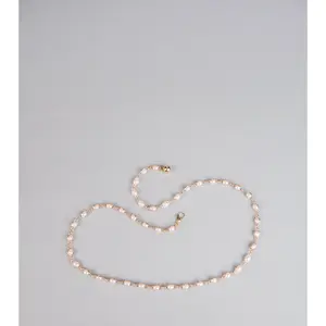 Everyday Elegance Faux Pearl Chain Belt