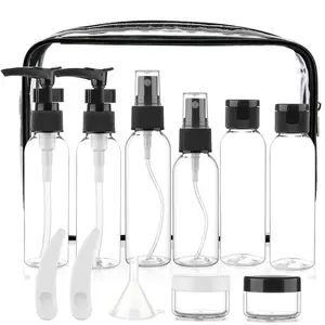 Cosywell Travel Size Bottles for Toiletries 13 Pack 2Oz TSA Approved Toiletry Bottles Leak Proof Travel Kit for Women Men TSA Clear Toiletry Bag Shampoo Lotion Skincare Cosmetic Container