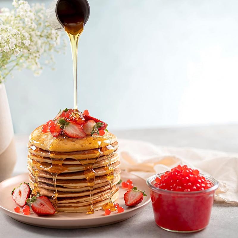 Syruvia Boba Pearls, Popping Bursting Boba, Tapioca Pearls For Bubble Tea (Strawberry, Passion Fruit, Blueberry, Pomegranate & Peach 2 lb, 1 Pack)