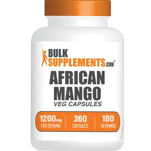 BulkSupplements - African Mango Capsules - Healthy Skin - Digestive Support - 360 Capsules - 1200mg per Serving