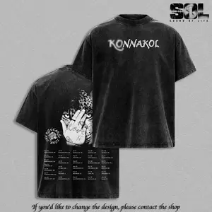 Konnakol Album 2026 Graphic Tee, Vintage Clothes Inspired Pop Music Shirt, Retro Washed T-Shirt, Oversized Streetwear Top Fans Tee, Style Unisex Shirt, Acid Washed Casual Top, Music Lover Gift, Trendy Summer Outfits Tee