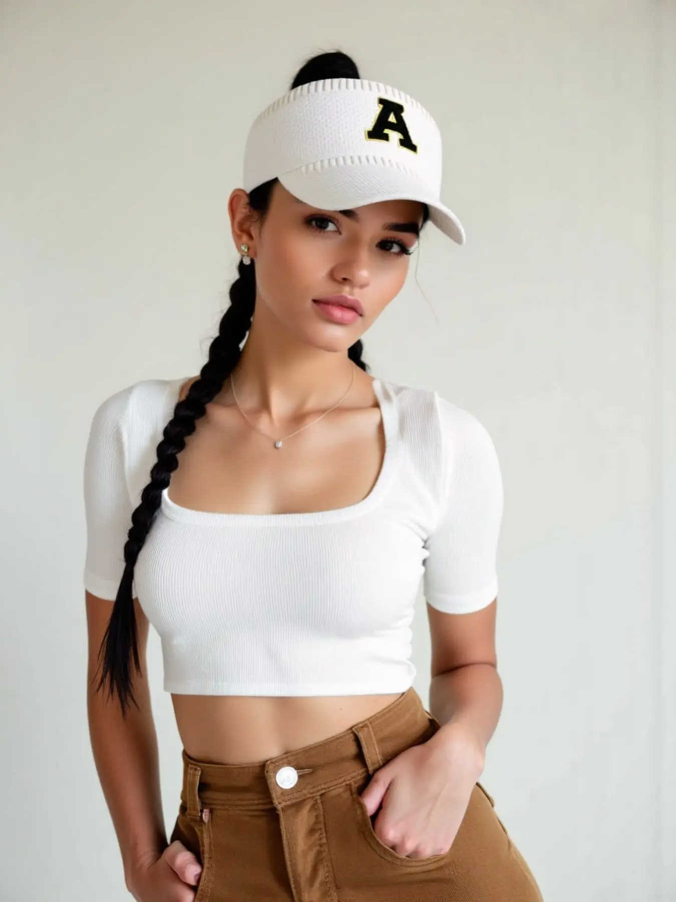 1PC Simple Letter Embroidered Visor Hat For Women Summer Breathable Sun Protection Visor Outdoor Running Sports Athletic Hat No Top Hat