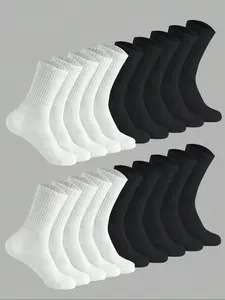 Women's Mid-Calf Sports Socks, Multi-Functional Running Socks with Arch Support, Unisex Fitness Socks, All Season Comfort