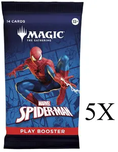 x5 MTG Marvel's Spider-Man Play Booster Packs