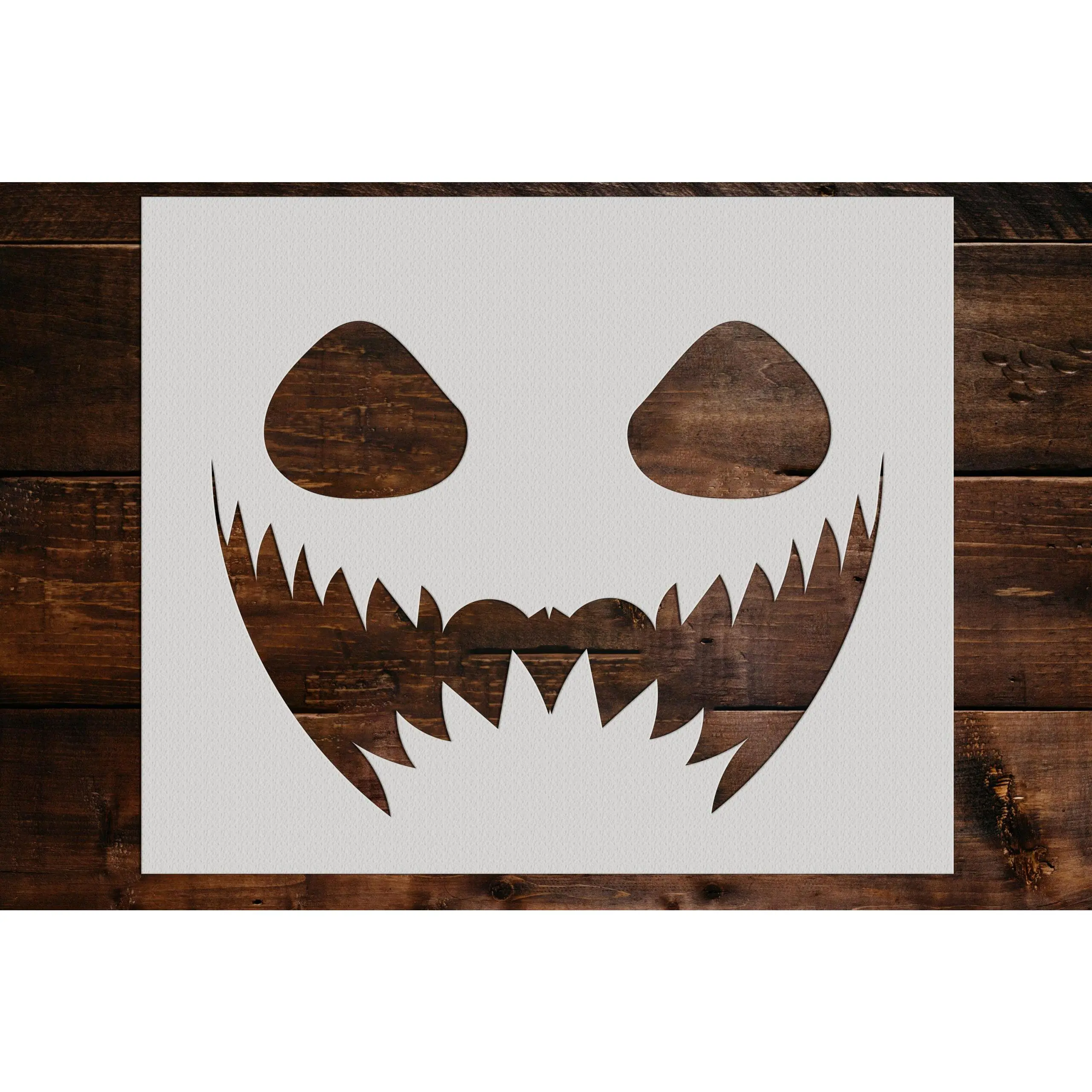 Pumpkin Face Stencil - Art and Wall Stencil