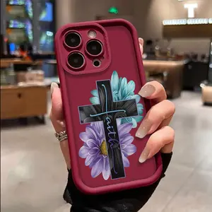 Cross Phone Case TPU for iPhone 17 AIR 17 PRO 16 PRO 15  PRO MAX  14 PLUS 13 PRO 12 11 PRO XS MAX X XR Samsung Galaxy S25 Ultra S24 S23 S22 Plus