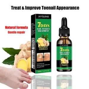Natural Ginger Nail Repair Serum, Gentle Cuticle Care Liquid for Discolored, Thickened, Cracked Nails, Hydrating & Shining Nail Care for Fingernails & Toenails