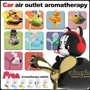 DIY Perfume Decoration Aromatic Exhaust Clip Car Air Freshener Pilot Bear Pilot Car Aroma Diffuser Accessories