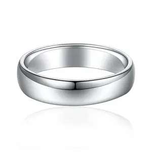 Fan 925silver 5mm Rings for Women Men HighPolish Filled Stackable Band Rings Wedding BandStacking Knuckle Thumb Statement Rings Comfort FitSize 5-12