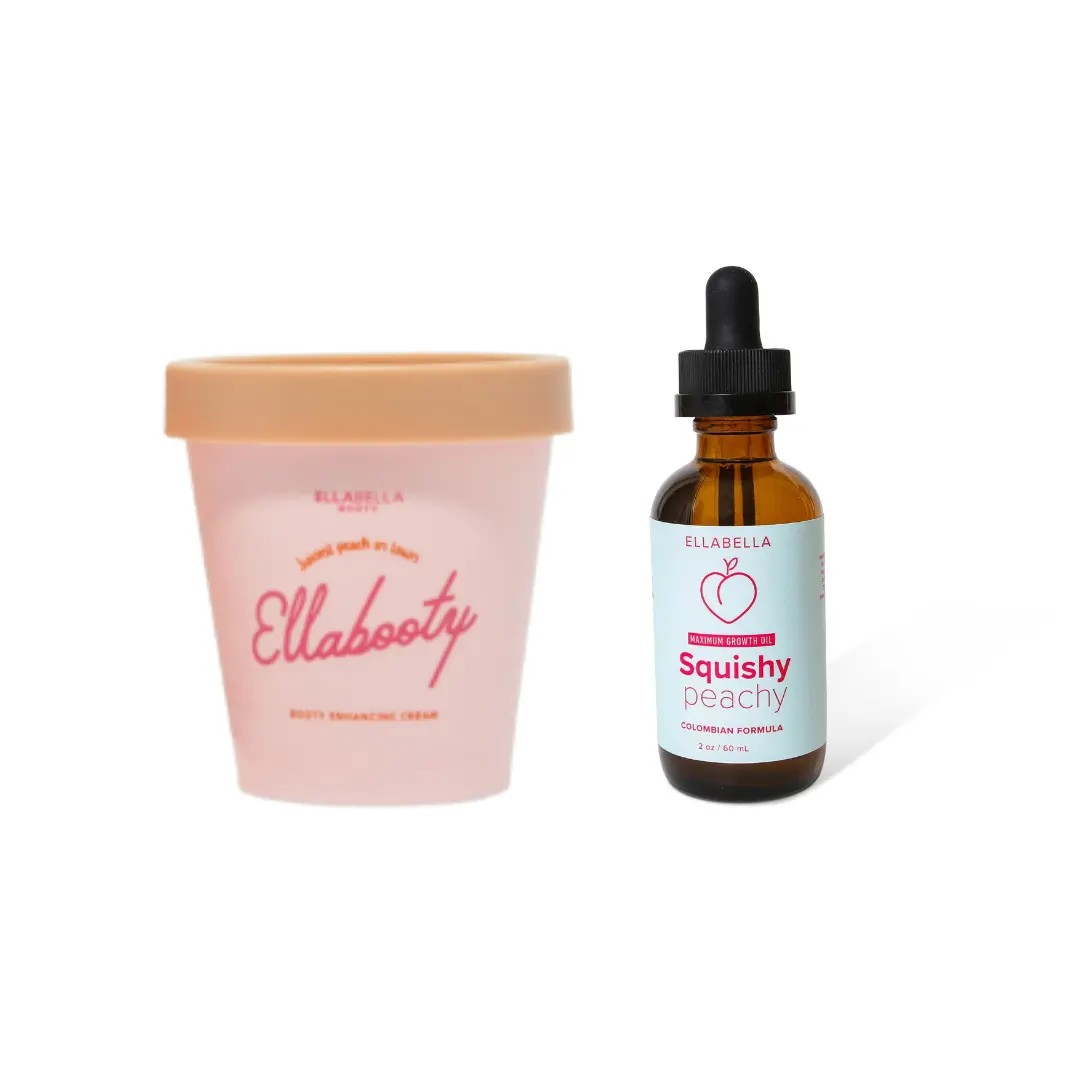 Badass Duo- Cream Ellabooty and Squishy Peachy Oil -Perfect Look Body Care Smooth