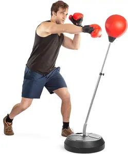 Punching Bag with Stand, Boxing Bag for Teens & Adults - Height Adjustable - Speed Bag for , Boxing Equipment,   & Fitness