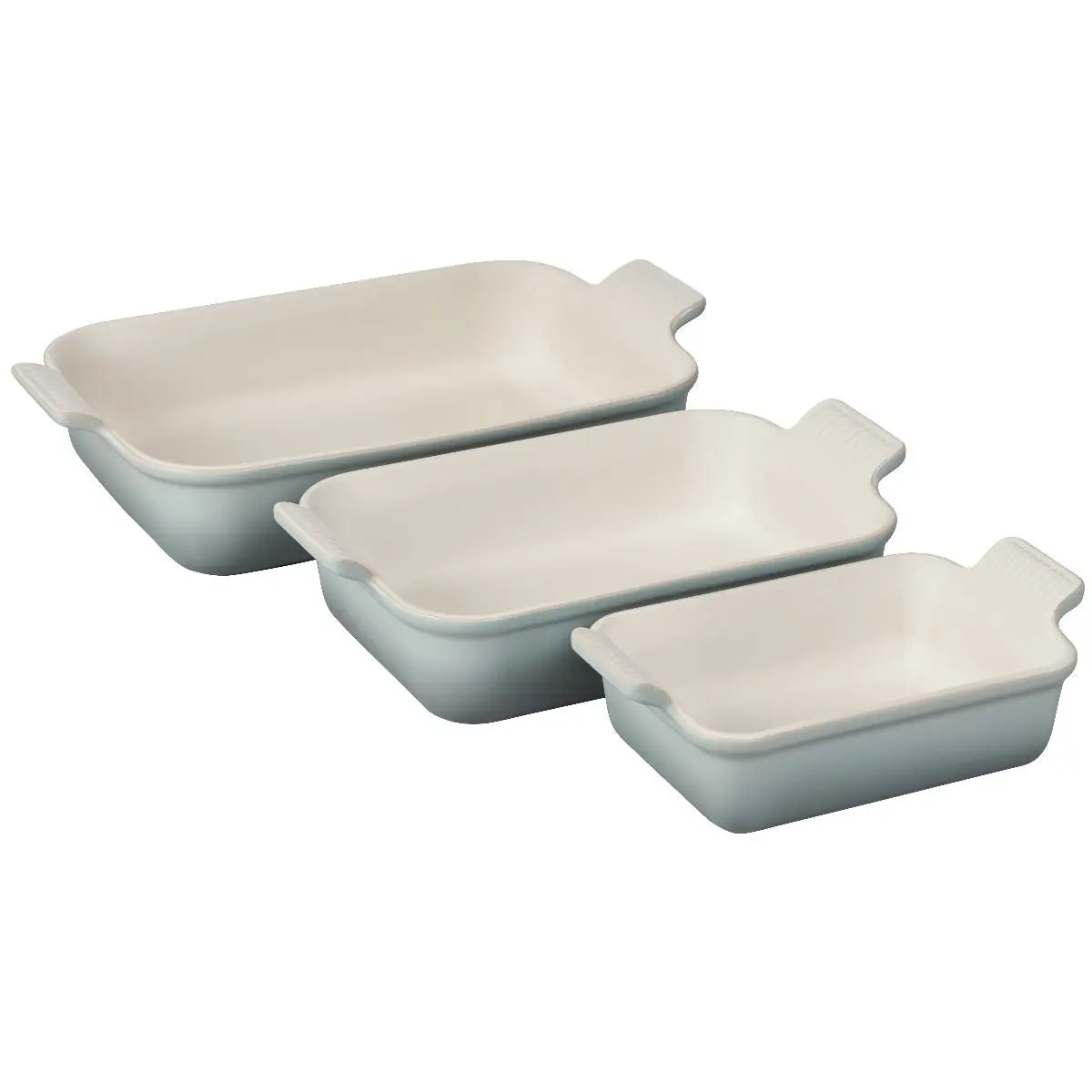 Le Creuset Heritage Rectangular Baking Dishes (Set of 3) | Sea Salt