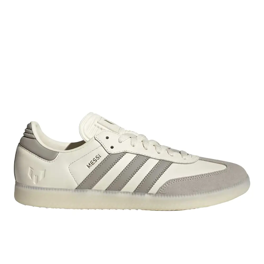 adidas Mens Samba Messi Soccer Cleats  - Grey, Off White