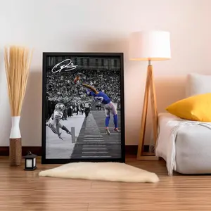 [UNFRAMED] Odell Beckham Jr The Catch Poster Capturing a Legendary Moment, Iconic Football Wall Art for Fans Home Decor