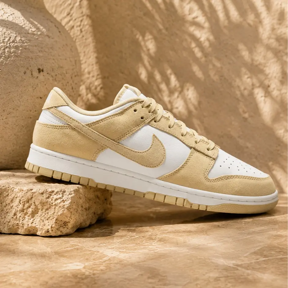 Nike Dunk Low SE Team Gold Suede FQ8249-102 Mens Fashion Sneakers New