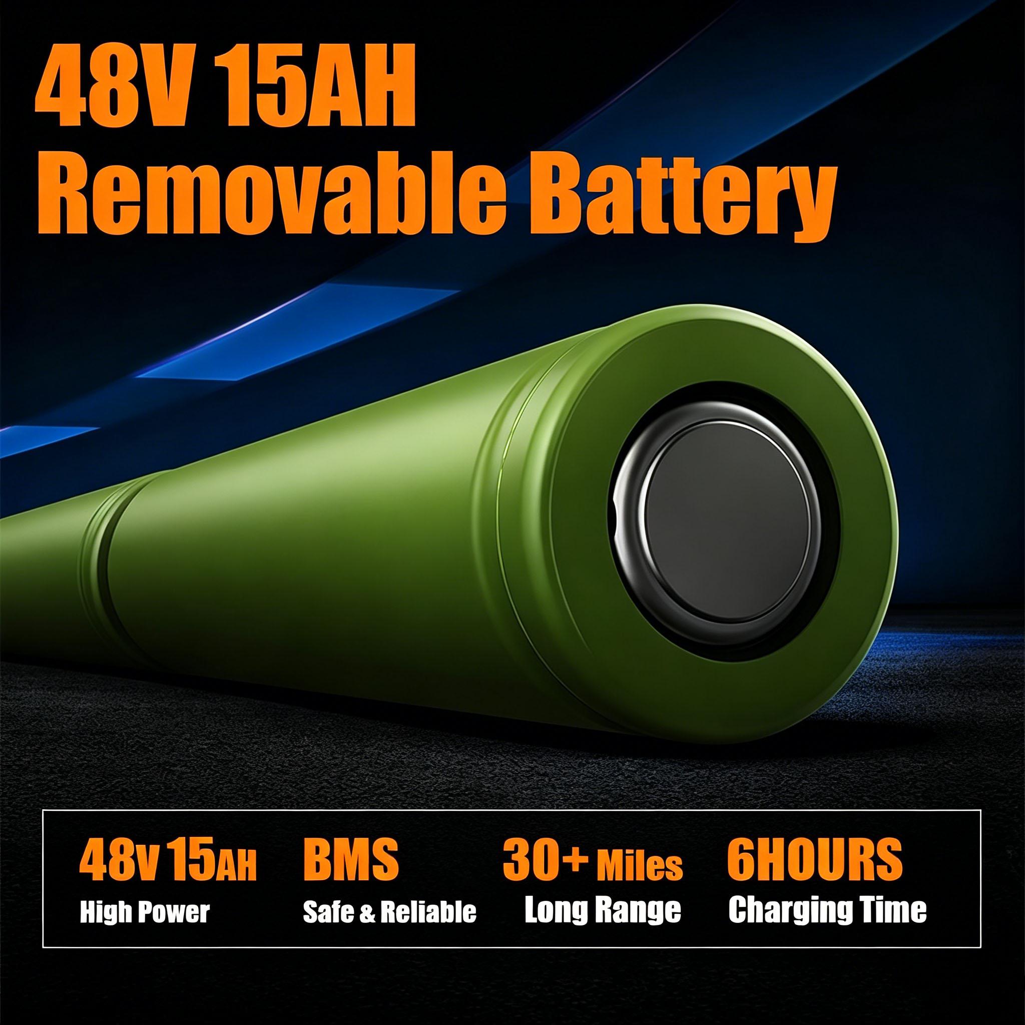 15Ah Z1 Electric Bike Lithium Battery, Removable Rechargeable Replacement Battery for SOCLING Z1 Folding E-Bike