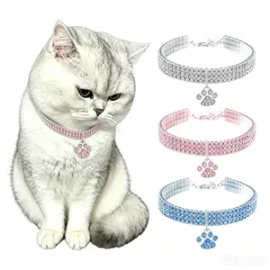 Pet collar, elastic cat and dog necklace