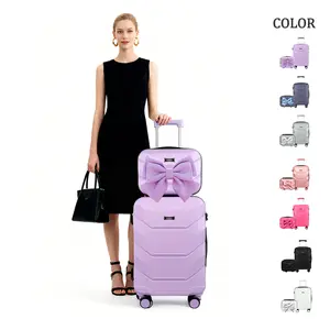 New upgrade Carry On Luggage set with USB Charger & Cup Holder - TSA Approved Lightweight Hardshell, 360° Spinner Wheels for Air Travel  Luggage for Travel Lovers