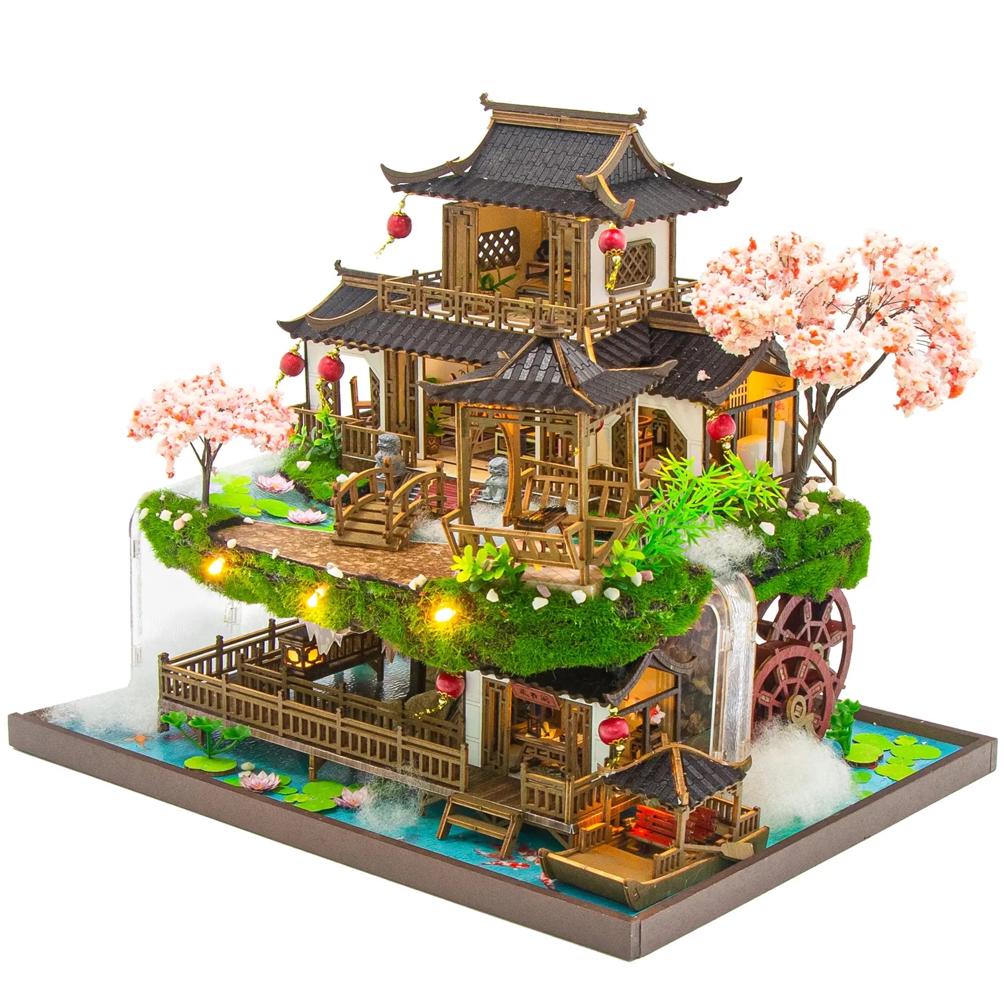 DIY 3D Wooden House Model Kit, DIY Building Model, Book Nook Stand, Handmade Craft, Home Decor, Creative Gift for Holidays, Back-To-School, New Year, Diy Kits