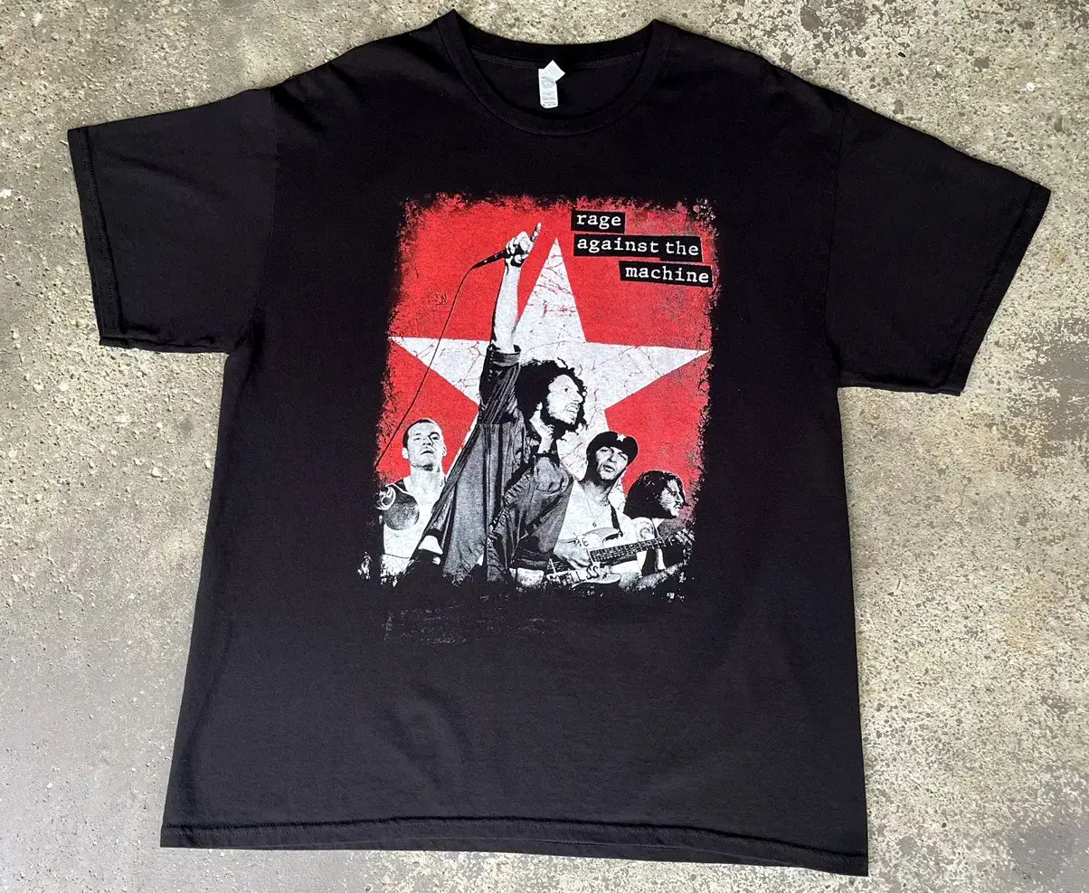 RAGE AGAINST THE MACHINE 2022 TOUR TEE Shirt All Colors, Gift for Women Men, Made In USA, US Size S-6XL, 100% cotton, Classic Fit, Unisex T-Shirt