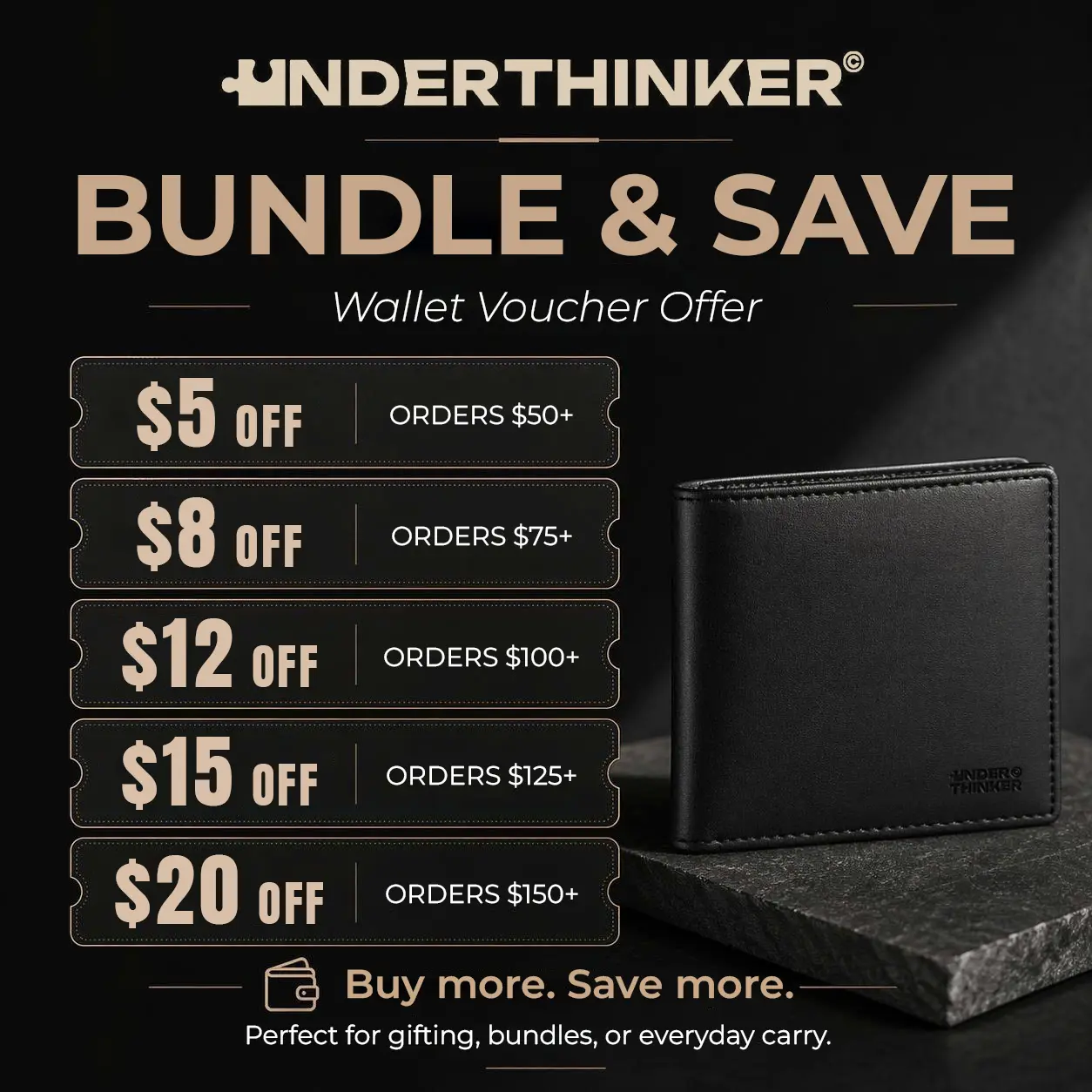 Thank You Gift For Ordering NIP COVER Of UNDER THINKER, Coupon Come With UNDER THINKER SP 0806 TDF 3