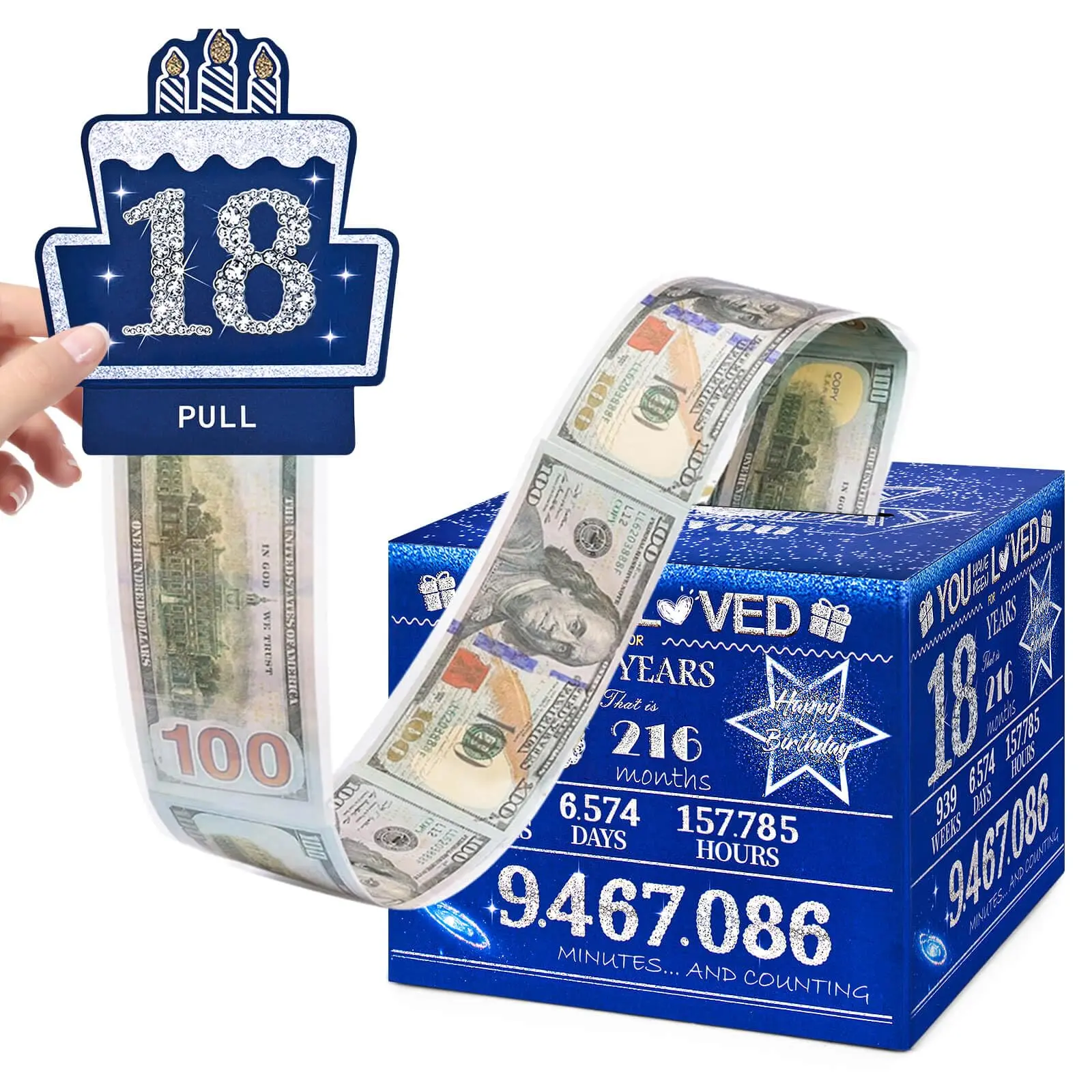 18th Birthday Gift Wrap, Birthday Money Holder, Birthday Gift Wrap for Boys and Girls, Cool Gifts for Teens, Themed Party Supplies, Elegant Gift Box, Gift Box Design, Gift Wrapping, Creative Gift Packaging