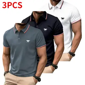 Men’s 3-Pack Short-Sleeve Polo Shirts – Sports/Polo Style