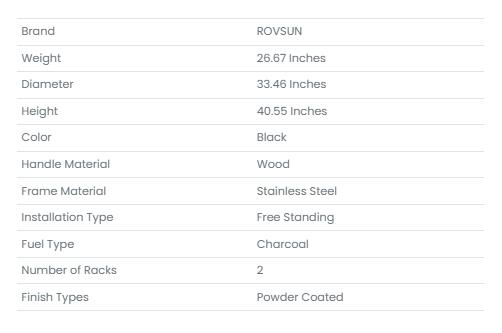 [FLASH SALE] ROVSUN 33" 2 in 1 Wood Burning Fire Pits with Grills