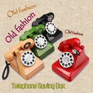 Charming Telephone Booth Bank, Heart Shape Vintage Room Decor, Ideal Girl Birthday Gift, Unique Photography Prop, Mixed Colors